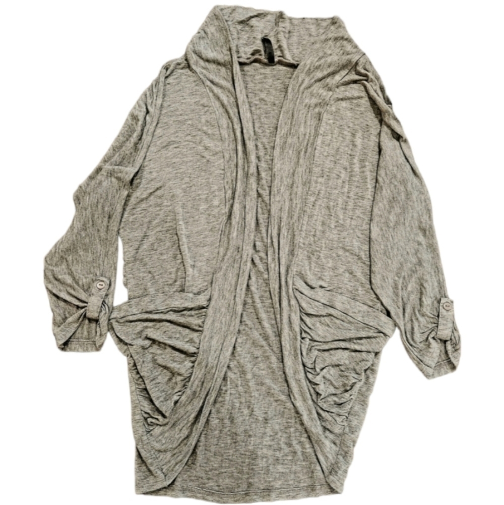 Splash 3/4 sleeve cardigan size medium grey